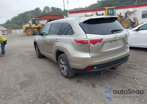 2015 Toyota Highlander Xle V6 from USA, damaged, VIN 5TDJKRFHXFS148310